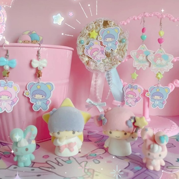 4x Little Twin Star Figure Collectible Figurine Set Sanrio Japan Kawaii Velvet - Picture 11 of 13